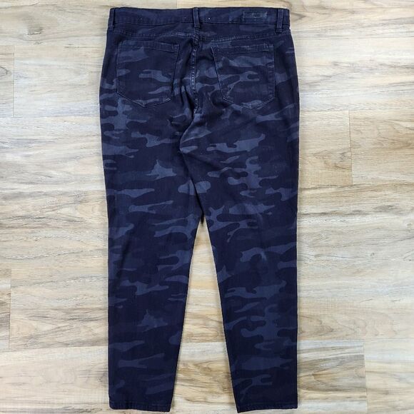 🔸️Social Standard Black Camouflage Slim Fit Skinny Ankle Jeans Size 14/32 - Picture 4 of 14